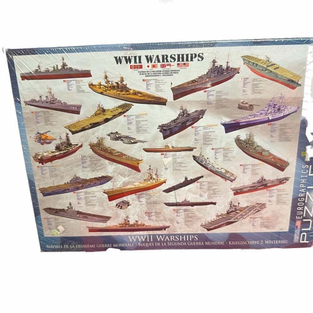WWII Warships Eurographics‎ 1000 Piece Puzzle NIB